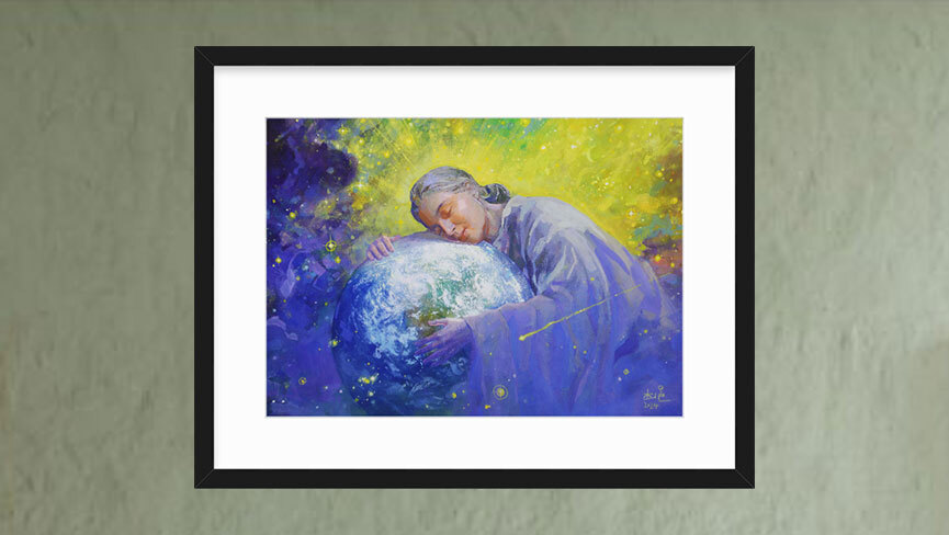 Mago - Mother Earth painting by Al Choi